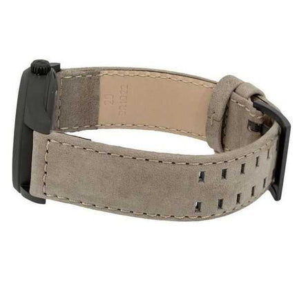 Orologio da uomo Hamilton Khaki Field Titanium cinturino in pelle quadrante grigio automatico H70215880 100M