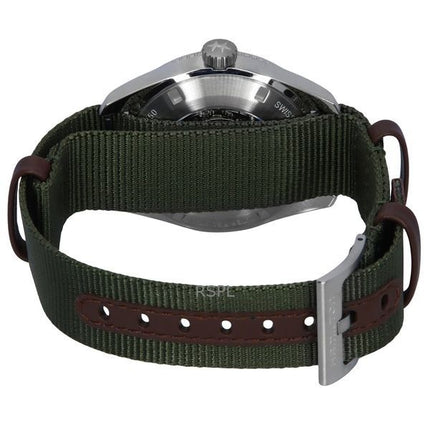 Orologio Hamilton Khaki Field Expedition con cinturino in tessuto e quadrante nero automatico H70315931 100M unisex