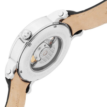 Orologio da uomo automatico H7053AN con cinturino in vera pelle scheletrato Mathey-Tissot quadrante nero