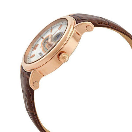 Orologio da uomo automatico H7053PI con cinturino in vera pelle scheletrato Mathey-Tissot quadrante bianco