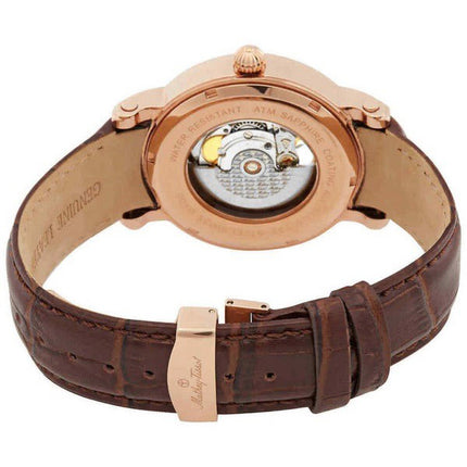 Orologio da uomo automatico H7053PI con cinturino in vera pelle scheletrato Mathey-Tissot quadrante bianco