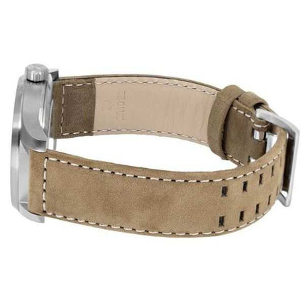 Orologio da uomo Hamilton Khaki Field Titanium cinturino in pelle quadrante blu automatico H70545540 100M