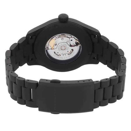 Orologio da uomo Hamilton Khaki Field Titanium quadrante nero automatico H70665130 100M