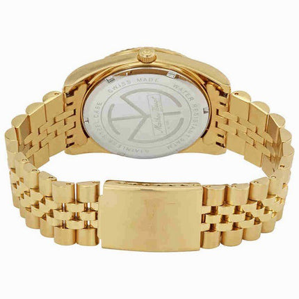 Orologio da uomo Mathey-Tissot Mathy II tono oro in acciaio inossidabile con quadrante in madreperla al quarzo H710PI