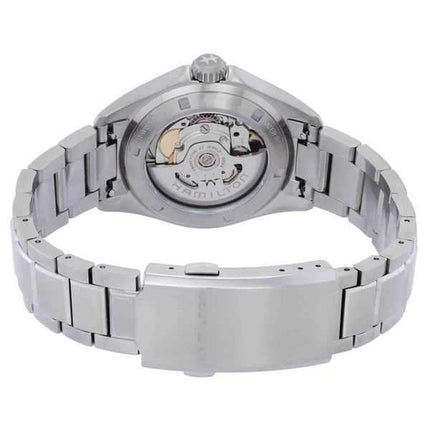 Orologio da uomo Hamilton Khaki Aviation Pilot in acciaio inossidabile con quadrante blu automatico H76215140 100M