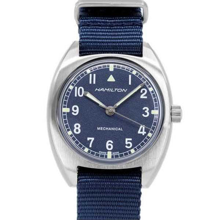Orologio da uomo Hamilton Khaki Aviation Pilot Pioneer quadrante blu meccanico H76419941 100M