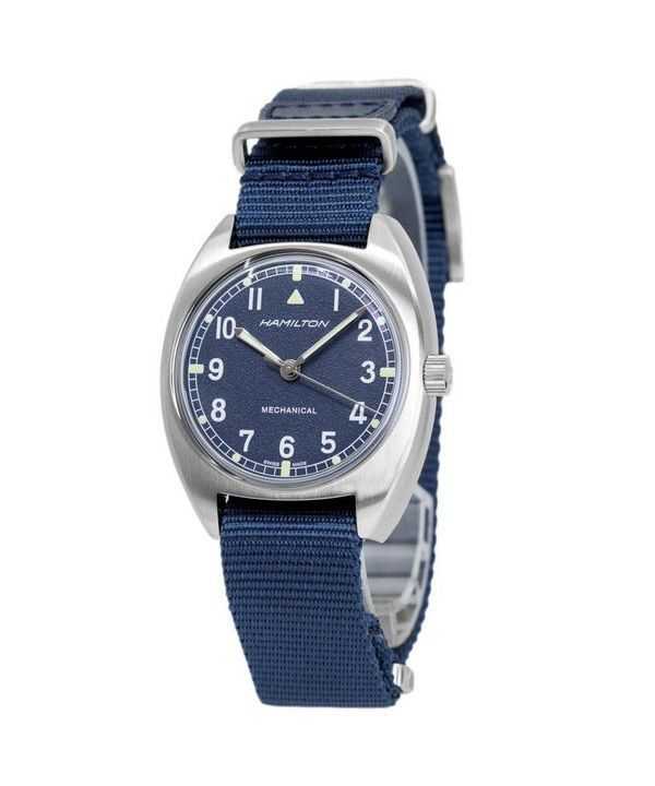 Orologio da uomo Hamilton Khaki Aviation Pilot Pioneer quadrante blu meccanico H76419941 100M