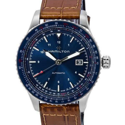 Orologio da uomo Hamilton Khaki Aviation Converter quadrante blu automatico H76645540 100M