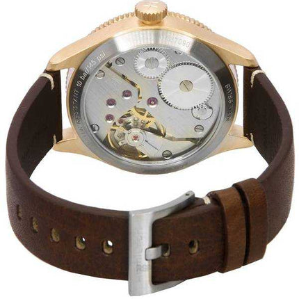 Orologio da uomo Hamilton Khaki Aviation Pilot Pioneer bronzo quadrante nero meccanico H76709530 100M