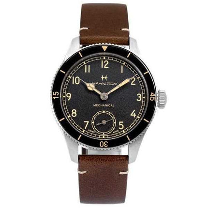 Orologio da uomo Hamilton Khaki Aviation Pilot Pioneer quadrante nero meccanico H76719530 100M