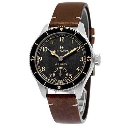 Orologio da uomo Hamilton Khaki Aviation Pilot Pioneer quadrante nero meccanico H76719530 100M