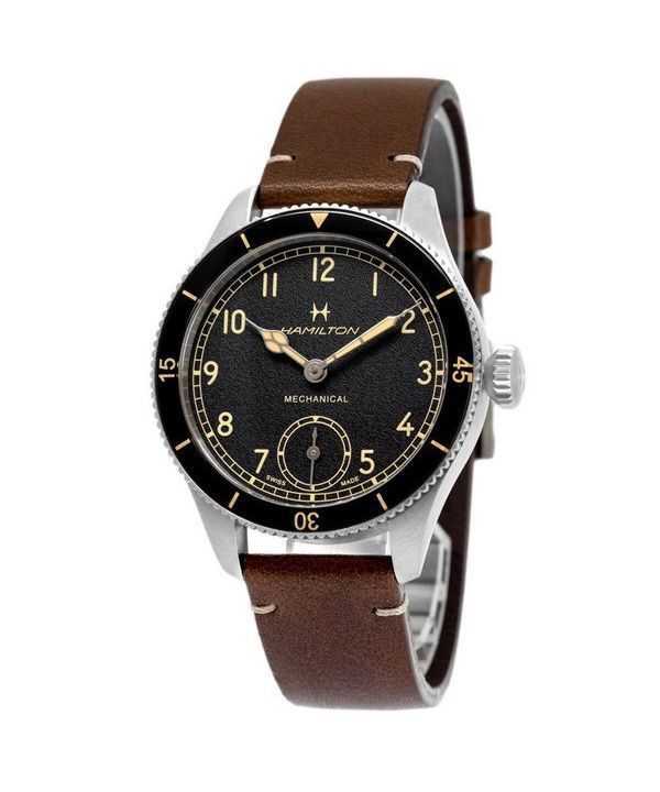 Orologio da uomo Hamilton Khaki Aviation Pilot Pioneer quadrante nero meccanico H76719530 100M