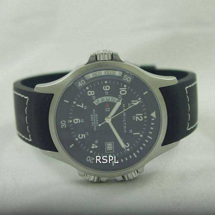 Orologio da uomo Hamilton Khaki Automatic Navy GMT H77615333