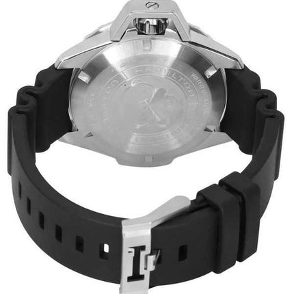 H77825330 300M Orologio da uomo Hamilton Khaki Navy Frogman quadrante nero automatico Diver