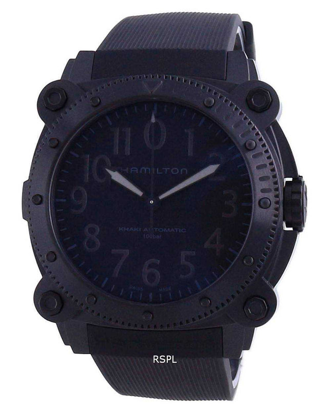 Hamilton Khaki Navy Belowzero Automatic Diver&#39;s Titanium H78505330 1000M Orologio da uomo
