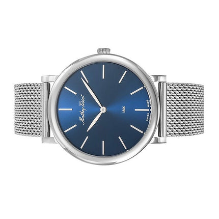 Orologio da uomo Mathey-Tissot Monsoon in acciaio inossidabile con quadrante blu al quarzo H7916ABU
