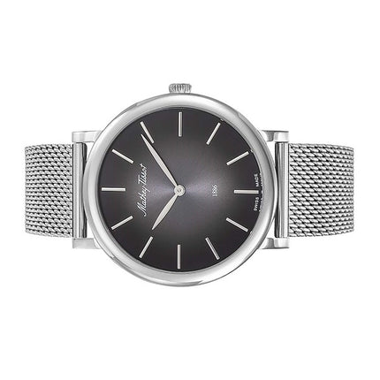 Orologio da uomo Mathey-Tissot Monsoon in acciaio inossidabile con quadrante nero al quarzo H7916AN