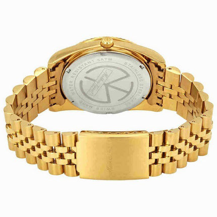 Orologio da uomo Mathey-Tissot Mathy III tono oro in acciaio inossidabile quadrante dorato al quarzo H810PDI