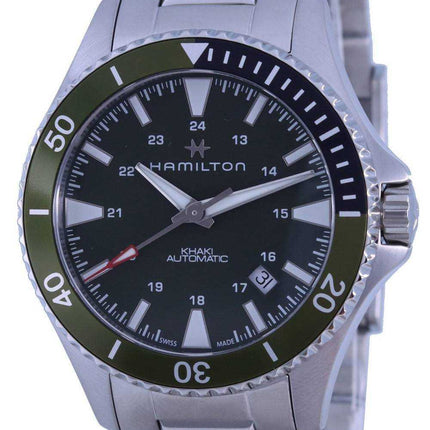 Hamilton Khaki Navy Scuba Green Dial Automatic H82375161 Orologio da uomo 100M