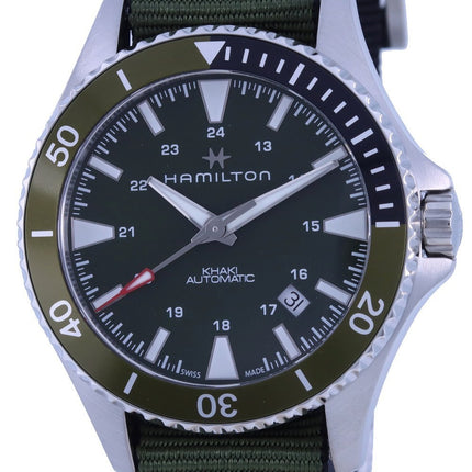 Hamilton Khaki Navy Scuba Green Dial Automatic H82375961 Orologio da uomo 100M