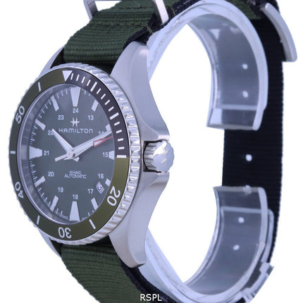 Hamilton Khaki Navy Scuba Green Dial Automatic H82375961 Orologio da uomo 100M