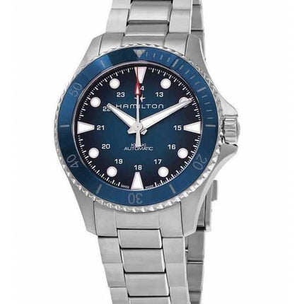 Orologio da uomo Hamilton Khaki Navy Scuba in acciaio inossidabile quadrante blu automatico da sub H82505140 300M