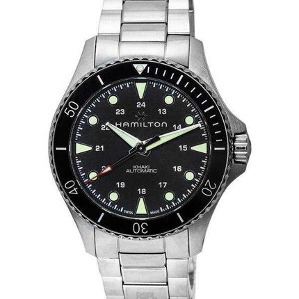 H82515130 300M Orologio da uomo Hamilton Khaki Navy Scuba quadrante nero automatico Diver