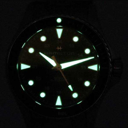 H82515130 300M Orologio da uomo Hamilton Khaki Navy Scuba quadrante nero automatico Diver