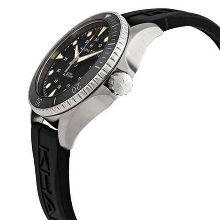 Orologio da uomo Hamilton Khaki Navy Scuba cinturino in caucciù quadrante nero automatico H82515330 300M