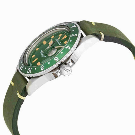 Orologio da uomo Mathey-Tissot Mathy vintage con cinturino in pelle automatico quadrante verde H900ATLV