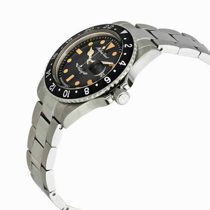 Orologio da uomo Mathey-Tissot Mathy vintage automatico in acciaio inossidabile quadrante nero H900ATN 100M