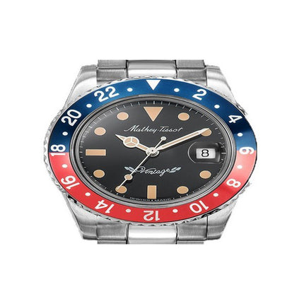 Mathey-Tissot Mathy Orologio da uomo vintage blu e rosso con lunetta Pepsi quadrante nero automatico H900ATR