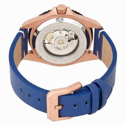 Orologio da uomo Mathey-Tissot Mathy vintage bronzo automatico cinturino in pelle quadrante blu H901BZBU