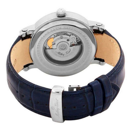 Orologio da uomo Mathey-Tissot Renaissance con cinturino in vera pelle quadrante blu automatico H9030ABU