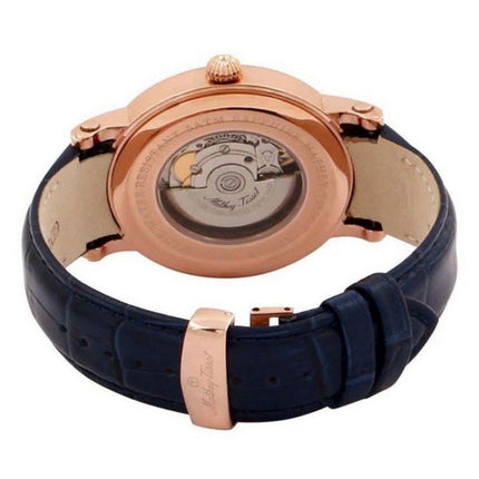 Orologio da uomo Mathey-Tissot Renaissance con cinturino in vera pelle quadrante blu automatico H9030PBU