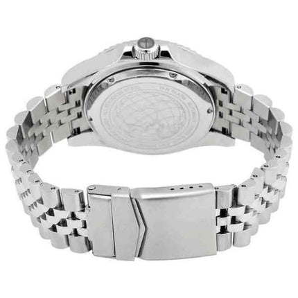 Orologio da uomo Mathey-Tissot GMT in acciaio inossidabile quadrante blu automatico H903ATBO 100M