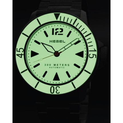 Hemel Hydrodurance Full Lume Super-LumiNova Dial Automatic Diver's HD1FL 300M Orologio da uomo