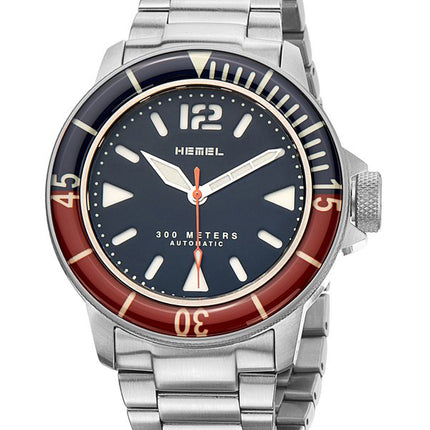 Hemel Hydrodurance nero opaco con quadrante Super-LumiNova Diver's Automatic HD1RB 300M Orologio da uomo
