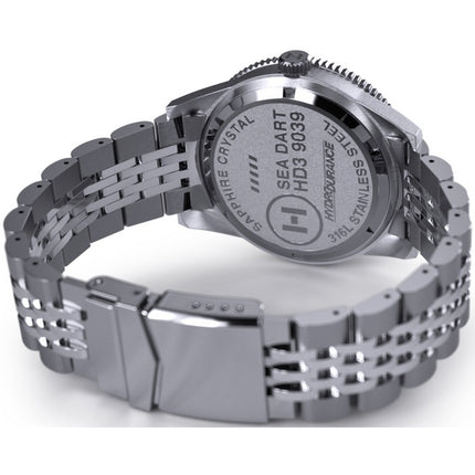 Hemel Sea Dart Black Sunburst con quadrante Super-LumiNova Automatic Diver's HD3 300M Orologio da uomo