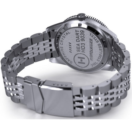 Hemel Sea Dart Black Sunburst con quadrante Super-LumiNova Automatic Diver's HD3GT 300M Orologio da uomo