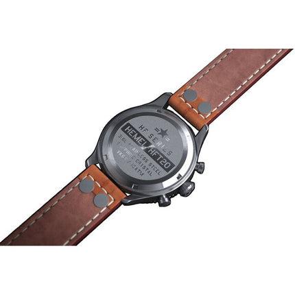 Hemel Reverse Panda Chronograph Lunetta in ceramica nera con orologio da uomo Super-LumiNova C3 quadrante al quarzo HF12 100M