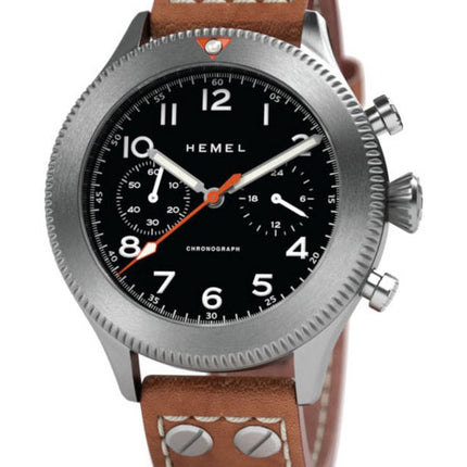 Hemel HFT20 cronografo in ceramica lunetta standard nera con orologio da uomo Super-LumiNova C3 quadrante al quarzo HF18 100M