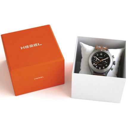 Hemel HFT20 cronografo in ceramica lunetta standard nera con orologio da uomo Super-LumiNova C3 quadrante al quarzo HF18 100M