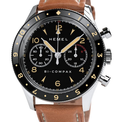 Hemel Air Wing lunetta in ceramica nera con quadrante Super-LumiNova C3 meccanico HF19 100M orologio da uomo