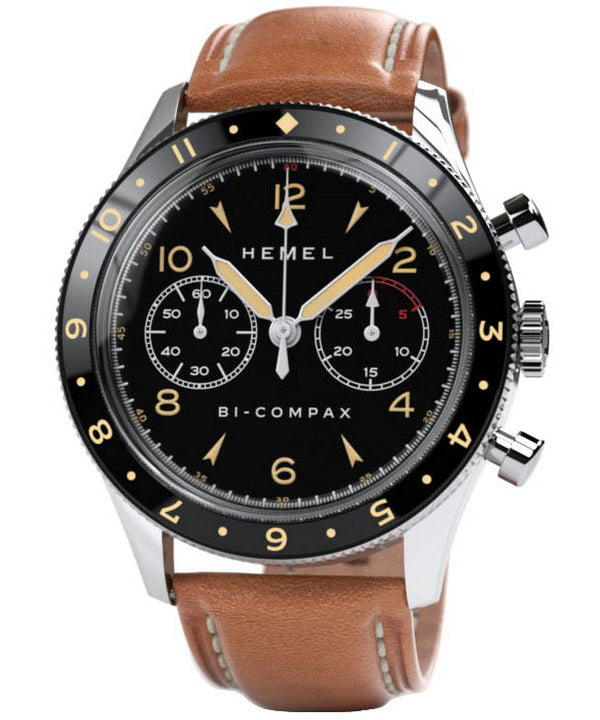 Hemel Air Wing lunetta in ceramica nera con quadrante Super-LumiNova C3 meccanico HF19 100M orologio da uomo