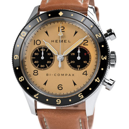 Orologio da uomo Hemel Air Wing con lunetta in ceramica Quadrante avorio Full Lume meccanico HF19IV 100M da uomo