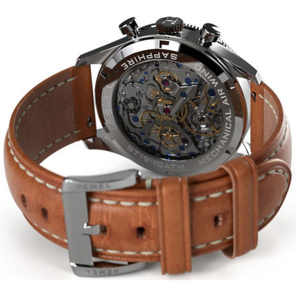 Orologio da uomo Hemel Air Wing con lunetta in ceramica Quadrante avorio Full Lume meccanico HF19IV 100M da uomo