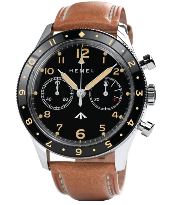 Hemel Airfoil lunetta in ceramica nera con quadrante Super-LumiNova C3 meccanico HF25 100M orologio da uomo