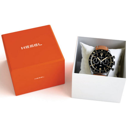 Hemel Airfoil lunetta in ceramica nera con quadrante Super-LumiNova C3 meccanico HF25 100M orologio da uomo