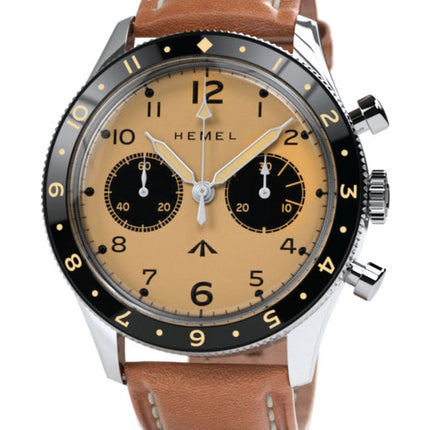 Hemel Airfoil lunetta in ceramica avorio Full Lume C3 quadrante meccanico HF25IV 100M orologio da uomo